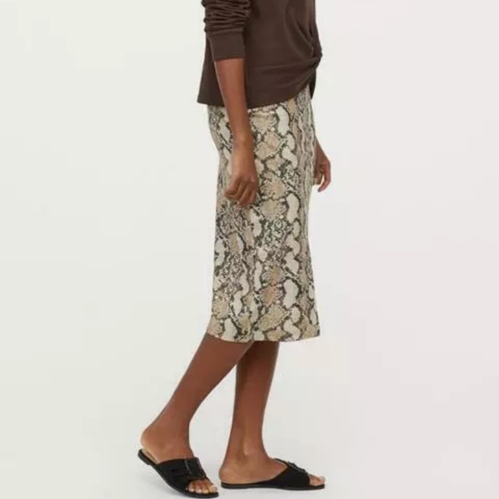 Snake Print Skirt
